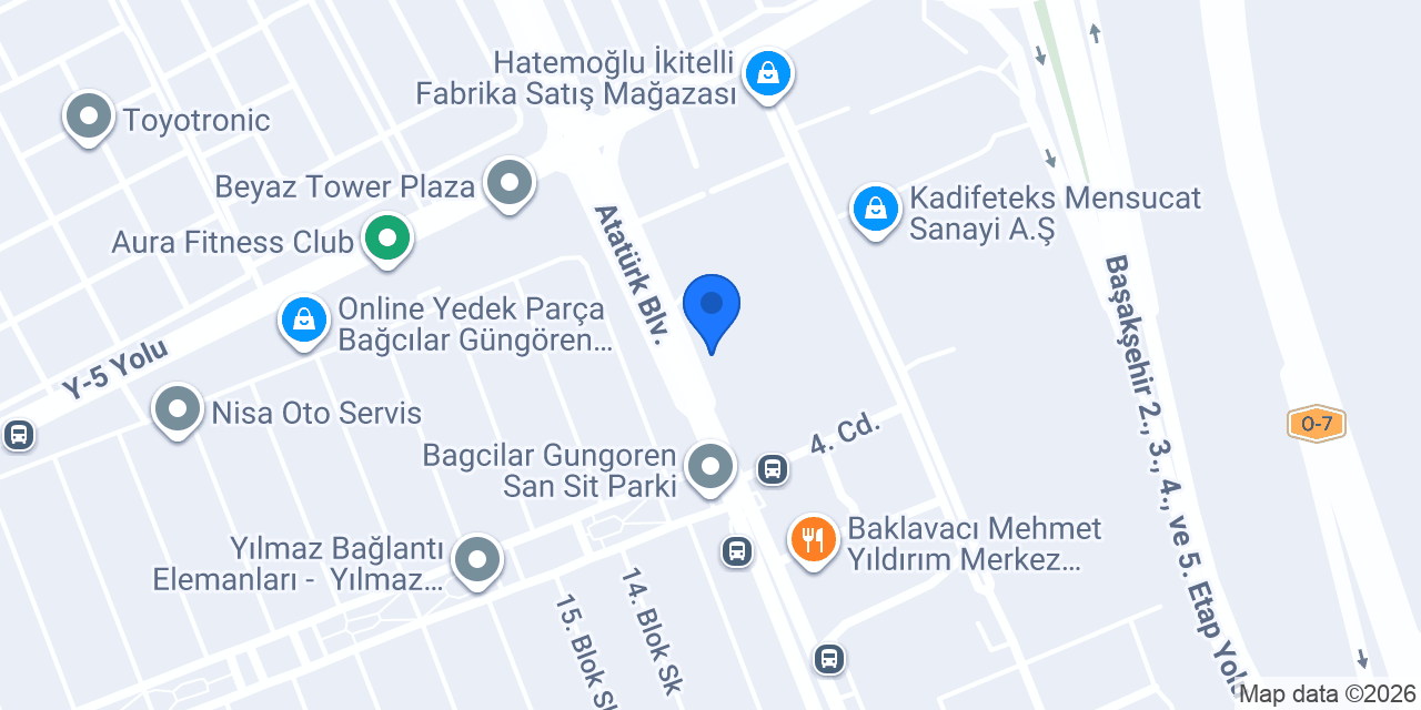 Hilti İstanbul Mağaza konumu