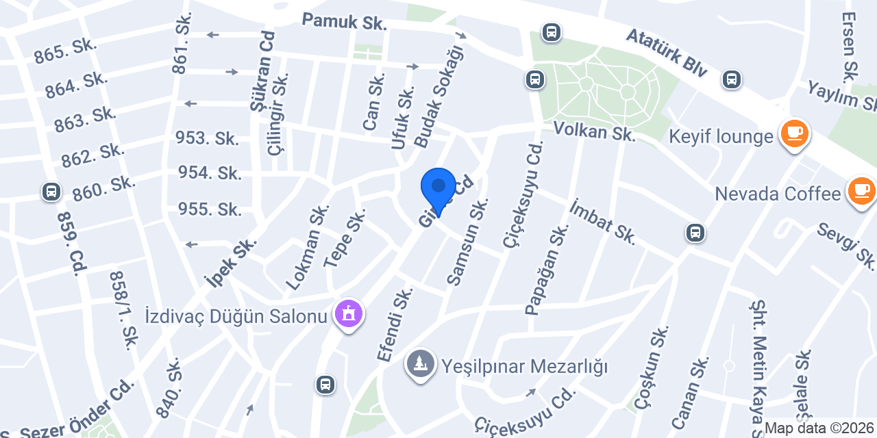 Ptt-yeşilpınar Şubesi konumu