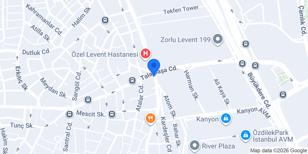 KROREN RESTAURANT LEVENT konumu
