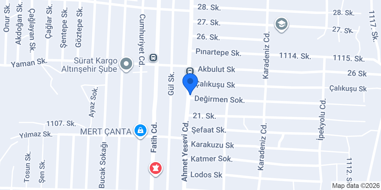 Çetin Kebap konumu
