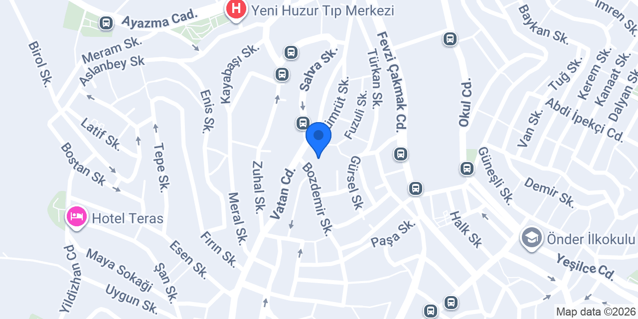 Bozkaya Mobilya konumu