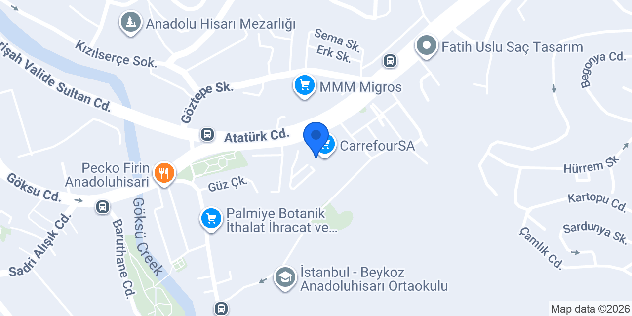 MADO Anadolu Hisarı Carrefour konumu