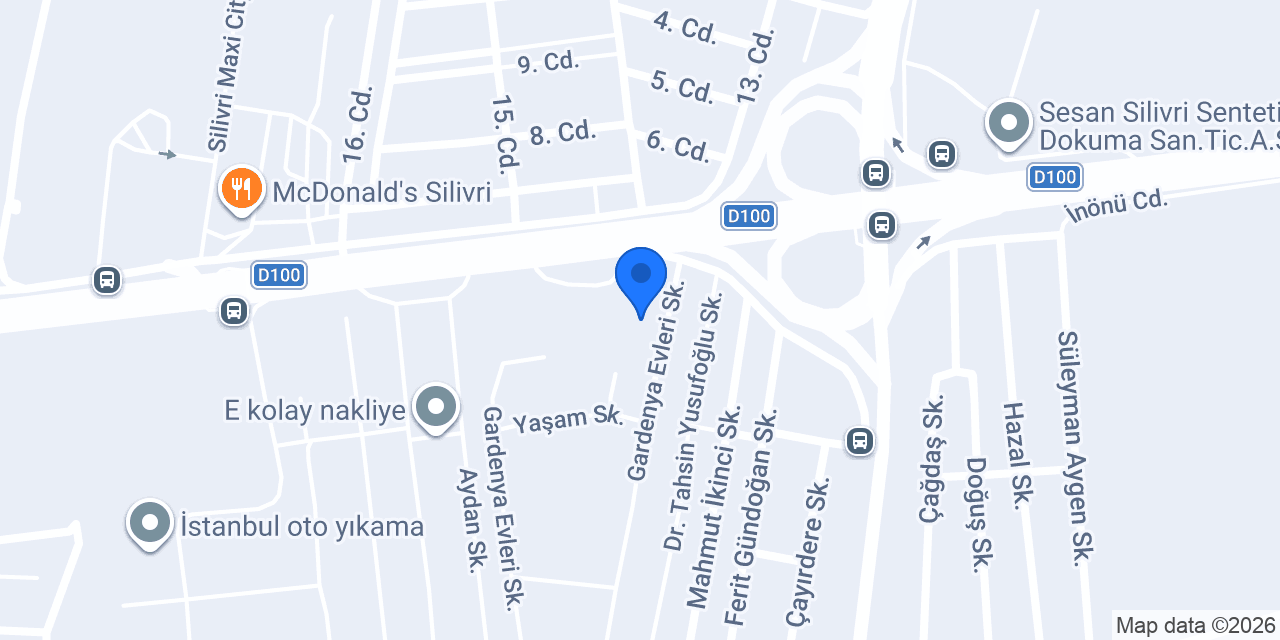 Yıldız Endüstriyel Yıkama konumu