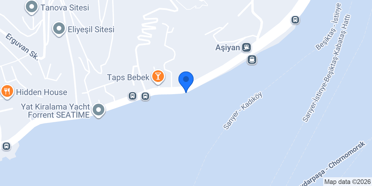 Kiralık tekne konumu