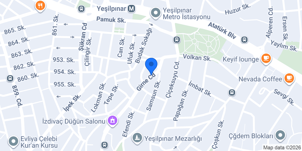 AKADEMİ DİREKSİYON SÜRÜCÜ KURSU konumu