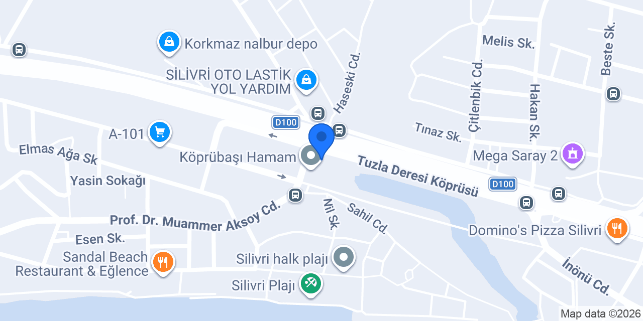 Şok-silivri Köprü Şubesi konumu
