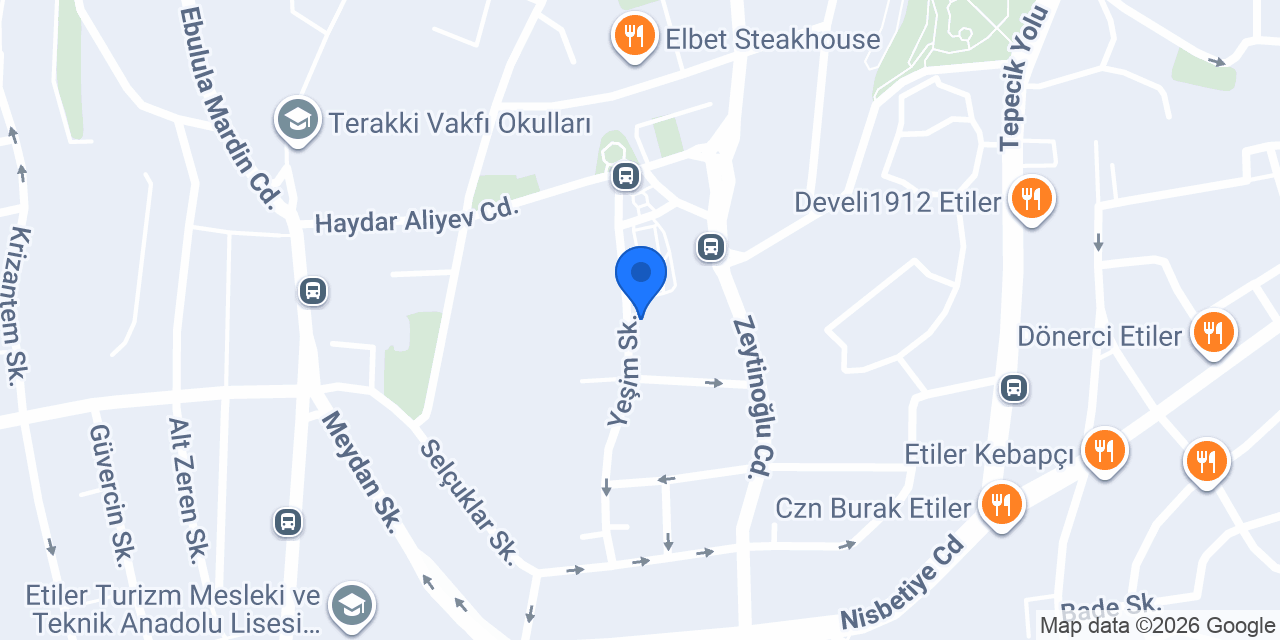 Açı İlkokulu Akatlar konumu