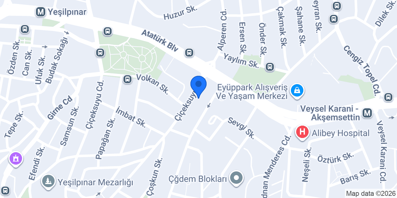 Özcanlar Kebap konumu