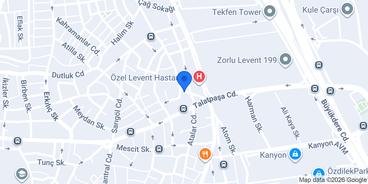 Levent Otel konumu