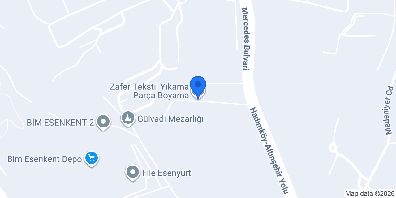 Zafer Tekstil Yıkama Parça Boyama konumu