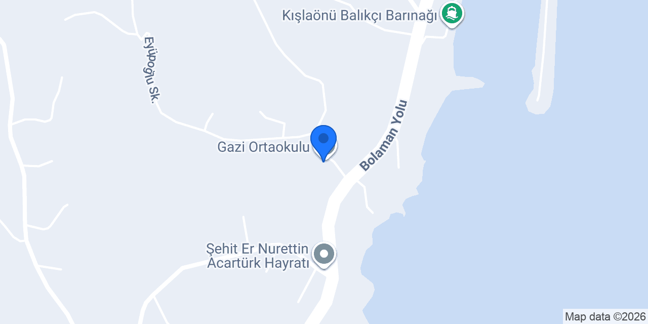 Gazi Ortaokulu konumu