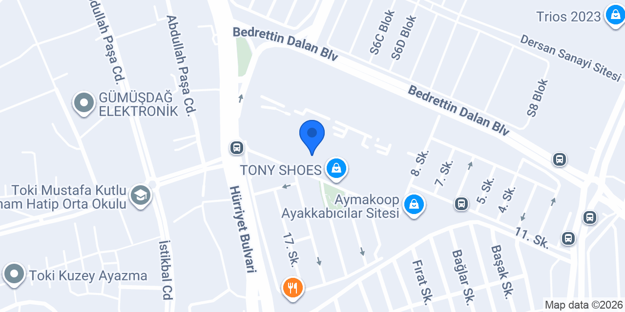 Ayakkabı Yan Sanayicieri Derneği konumu