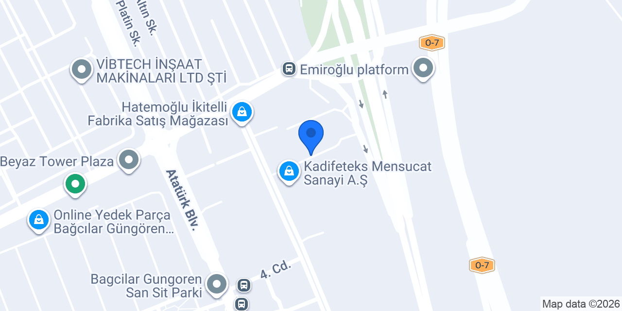 Kartal Grup Depo konumu