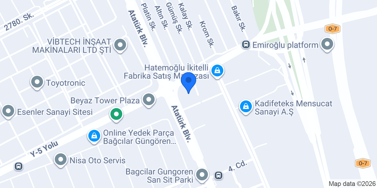 2B40 Tekstil San. ve Dış Tic. Ltd. Şti. konumu