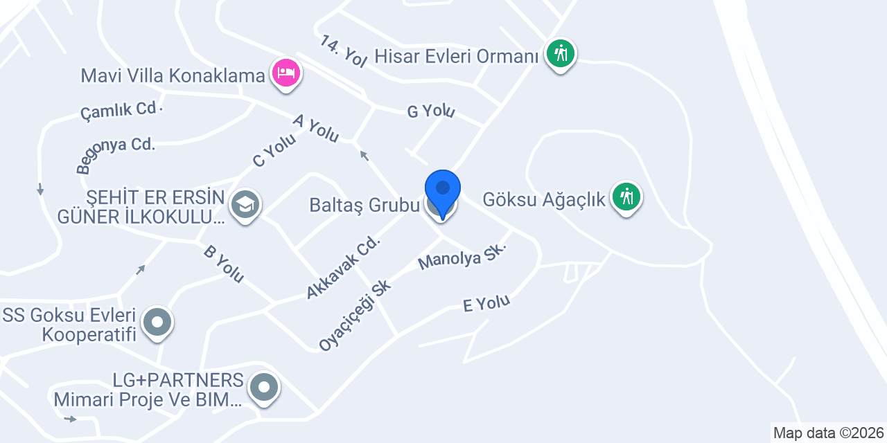 Baltaş Grubu konumu