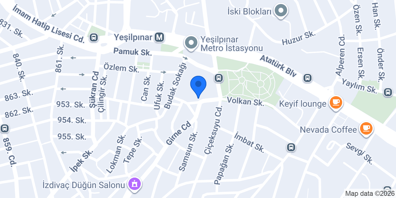 Yeşilpınar Bilgi Evi konumu