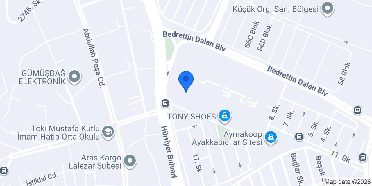 Sürat Kargo Aymakop Şube konumu