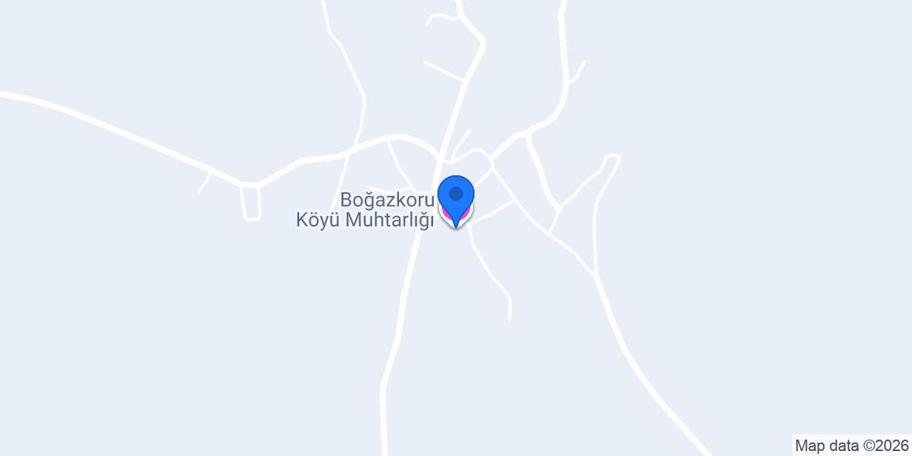 Boğazkoru Köyü Muhtarlığı konumu