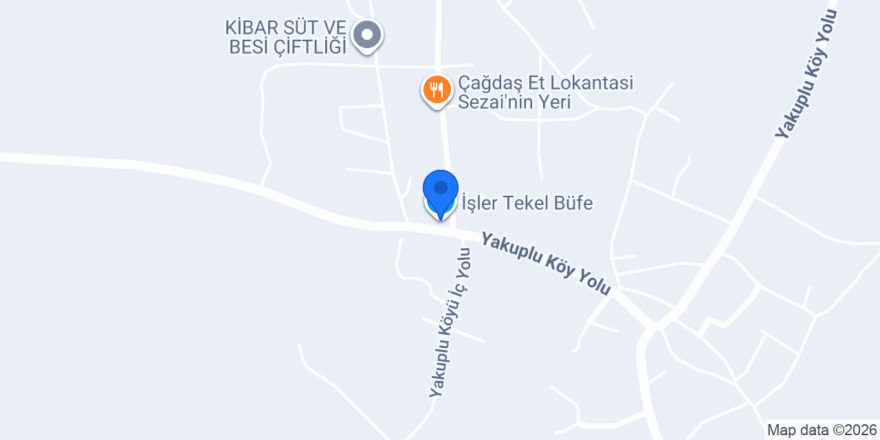 İşler Tekel Büfe konumu