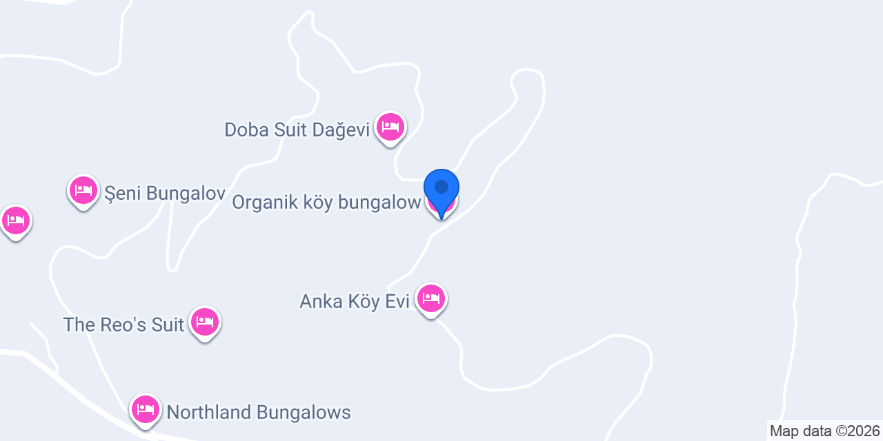 Organik köy bungalow konumu