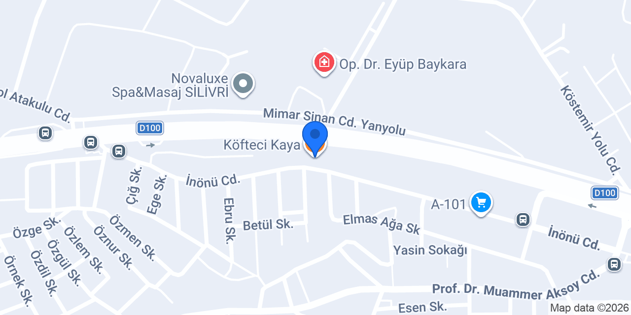 Köfteci Kaya konumu