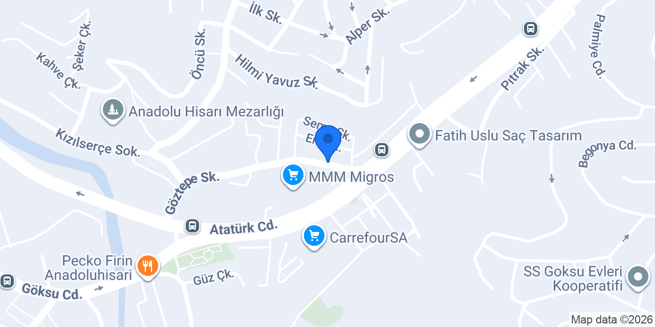 Beykoz Çiçek Partisi konumu