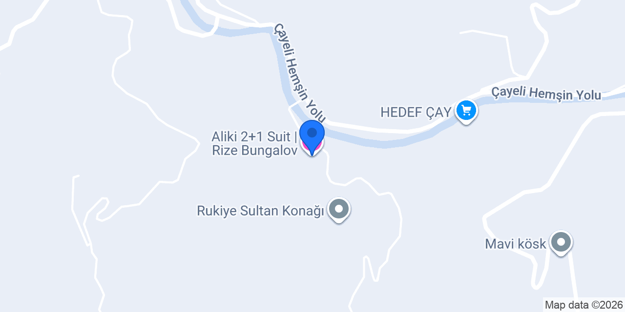 Aliki 2+1 Suit | Rize Bungalov konumu