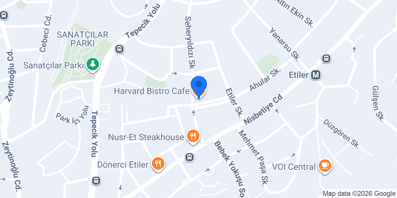 Harvard Bistro Cafe konumu
