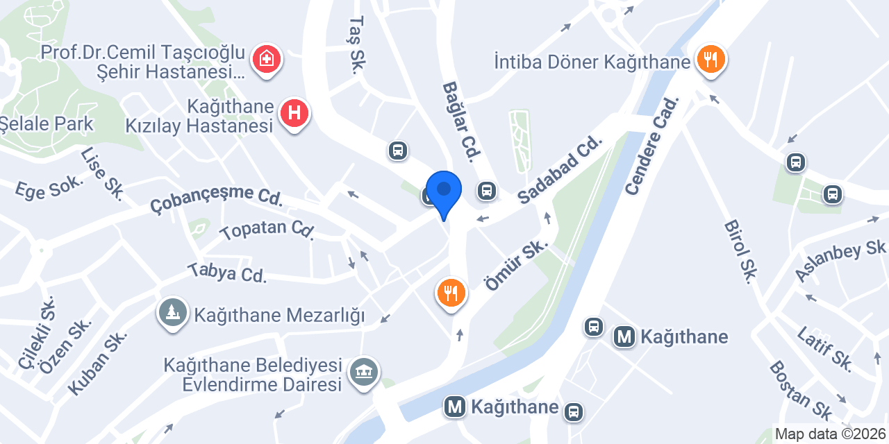 Akyol Pastanesi Kağıthane konumu