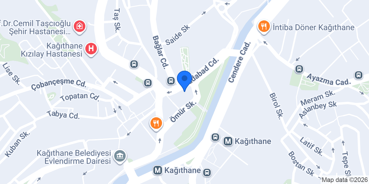 Arora Motor Kağıthane konumu