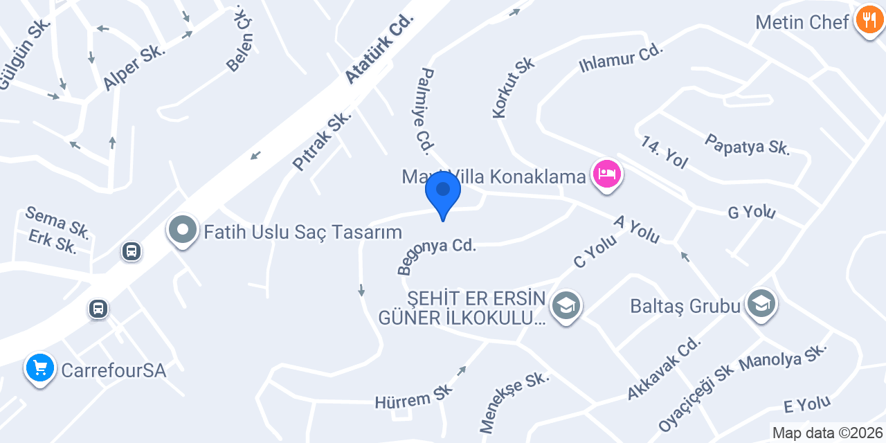 SERKAN ÖNER SAÇ TASARIM konumu