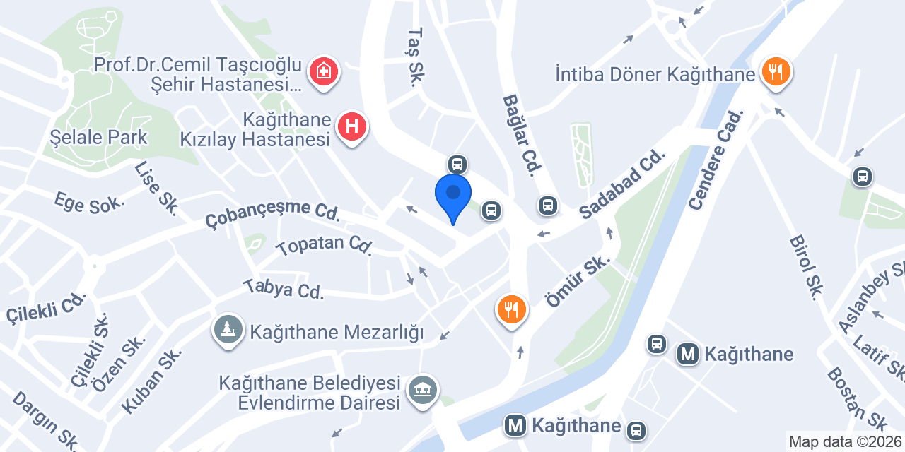 Albaraka Türk Kağıthane Şubesi konumu