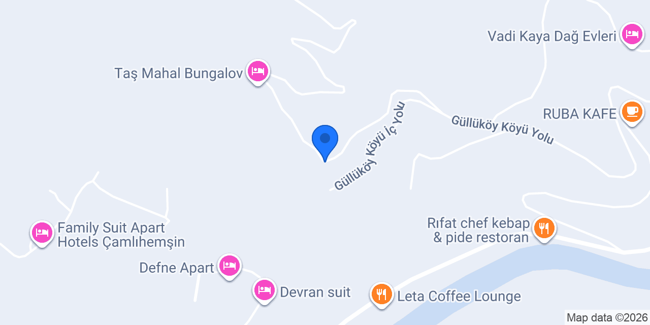 Kinya Bungalov Otel konumu
