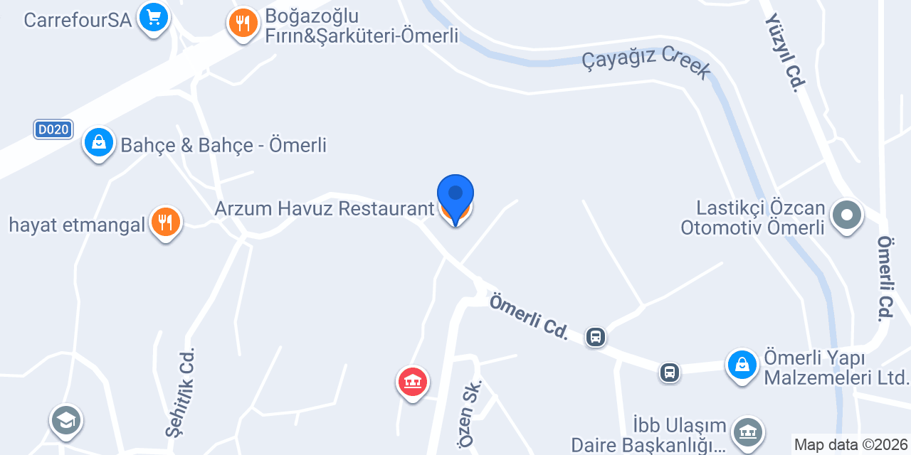 Arzum Havuz Restaurant konumu