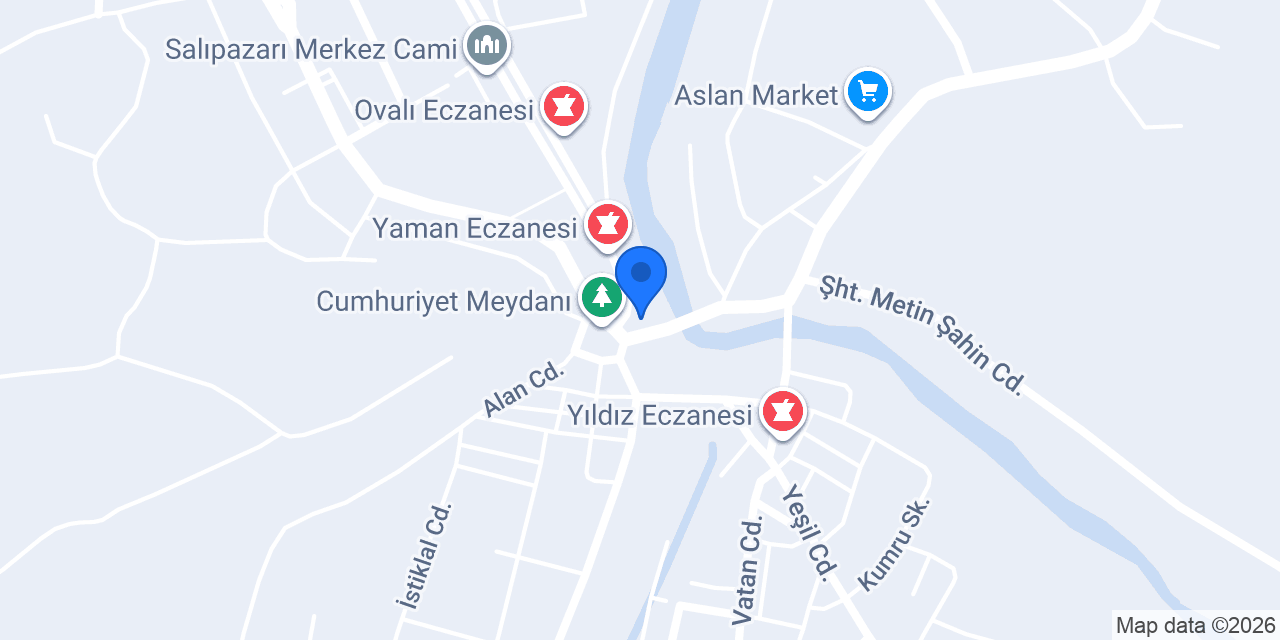 Ptt-salıpazarı Şubesi konumu