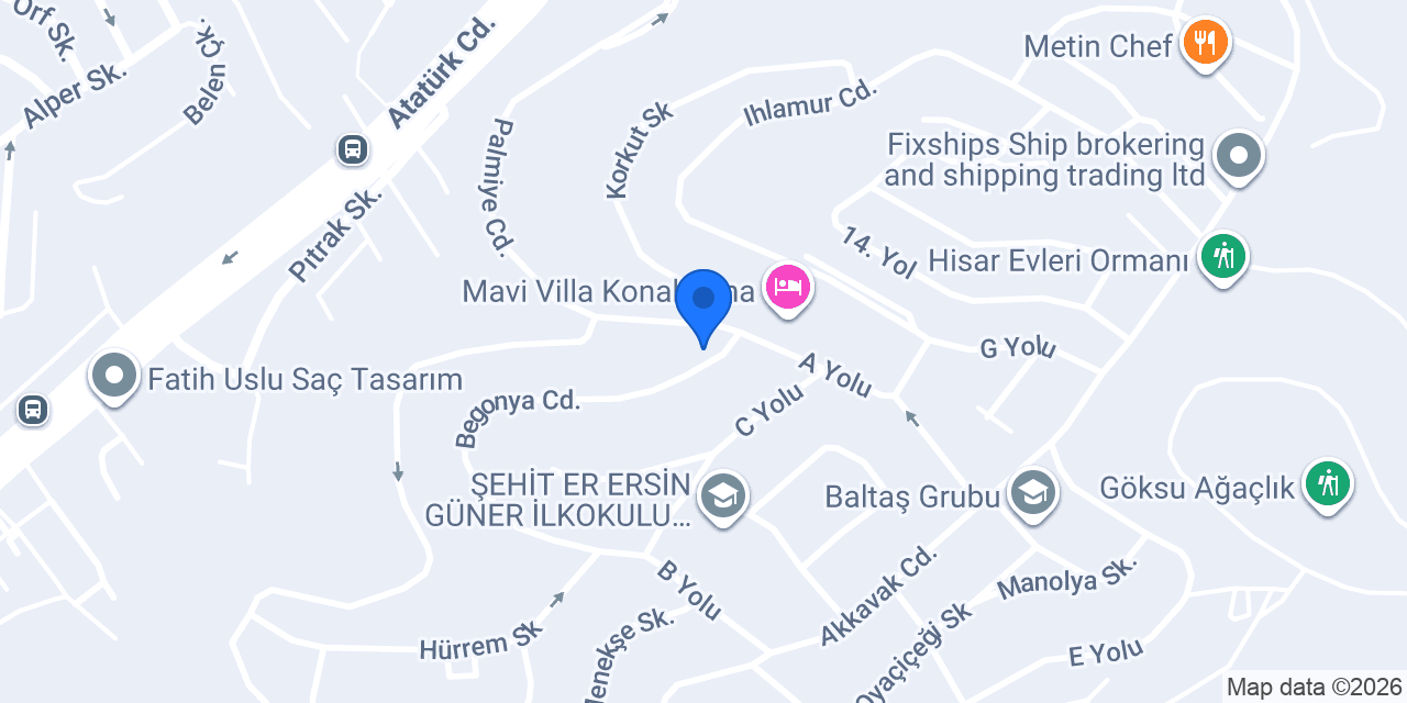 Özel Yaratıcı Anaokulu konumu