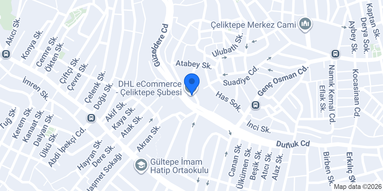 DHL eCommerce - Çeliktepe Şubesi konumu