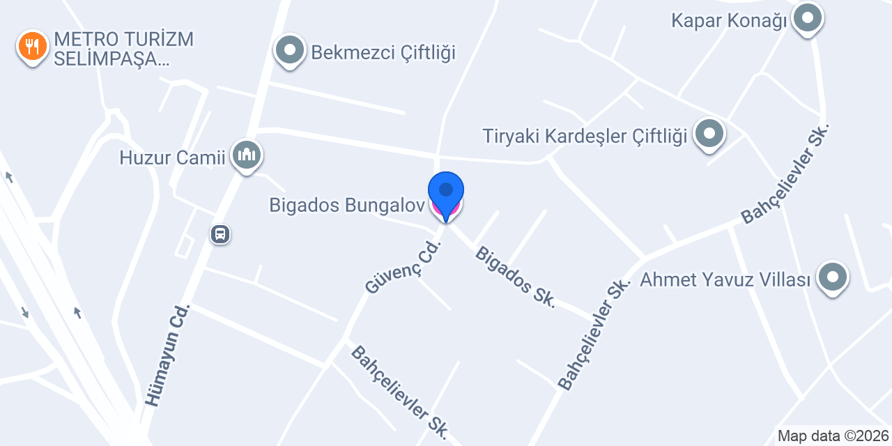 Bigados Bungalov konumu