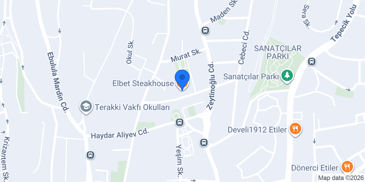 Elbet Steakhouse konumu