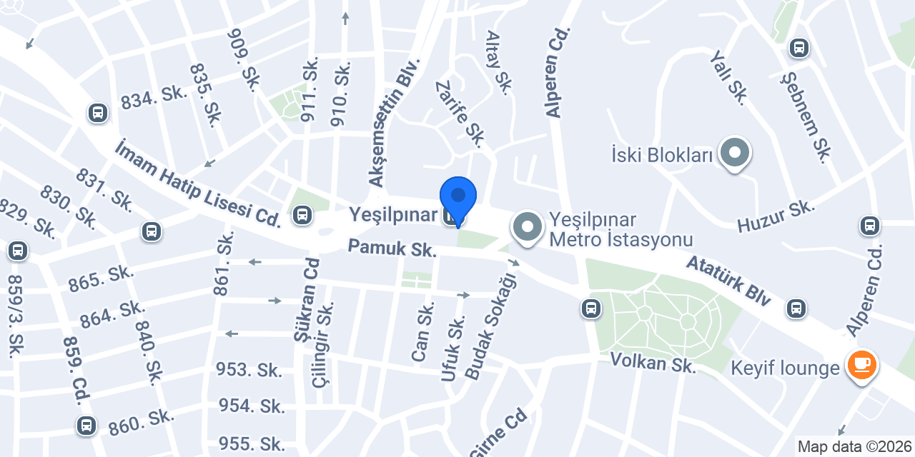 Yeşilpinar Durak Taksi konumu