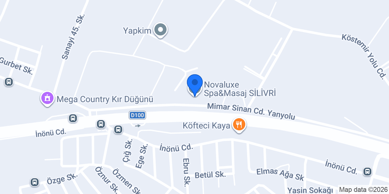 Novaluxe Spa&Masaj SİLİVRİ konumu