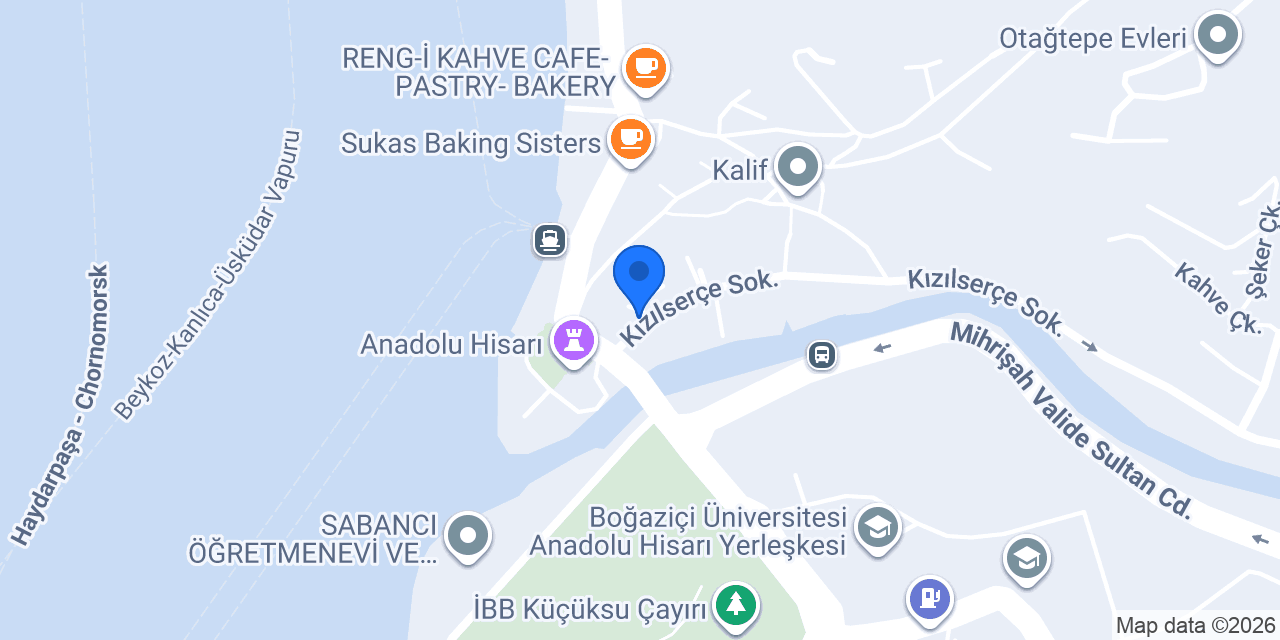 Buontalenti Anadoluhisari konumu