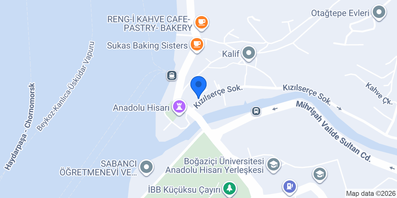Hisar Beyazıt Otel konumu