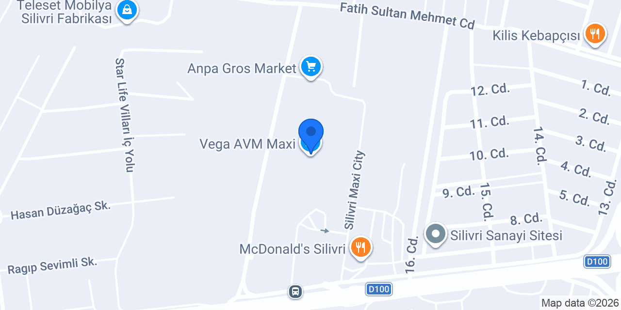 PideBOX Silivri konumu