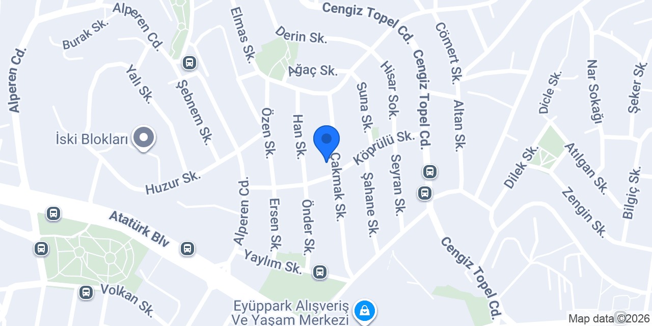 Eyüpsultan Günlük Apart Suit konumu
