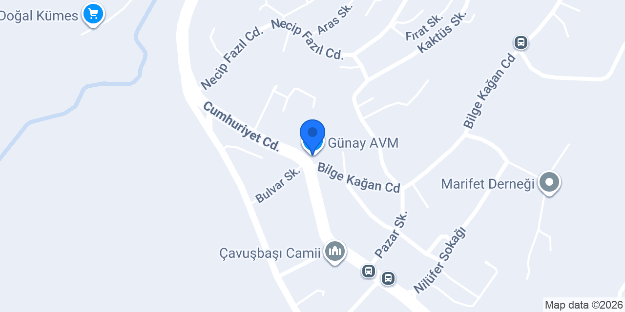 Günay Avm konumu