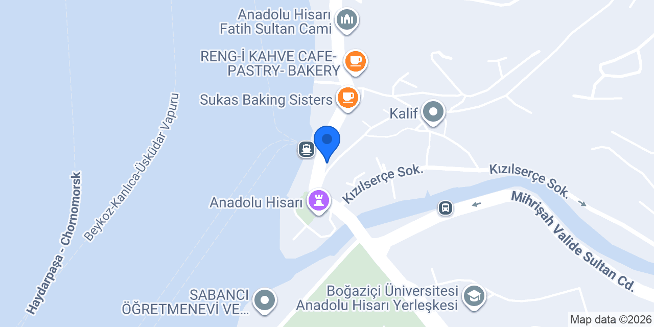 ÇENGELKÖY BÖREKÇİSİ ANADOLU HİSARI konumu