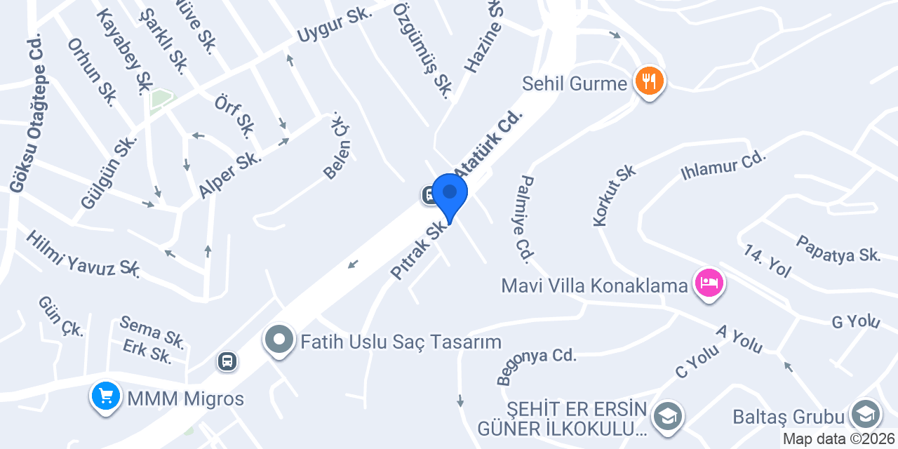 Tesisatçı Özcan Usta konumu