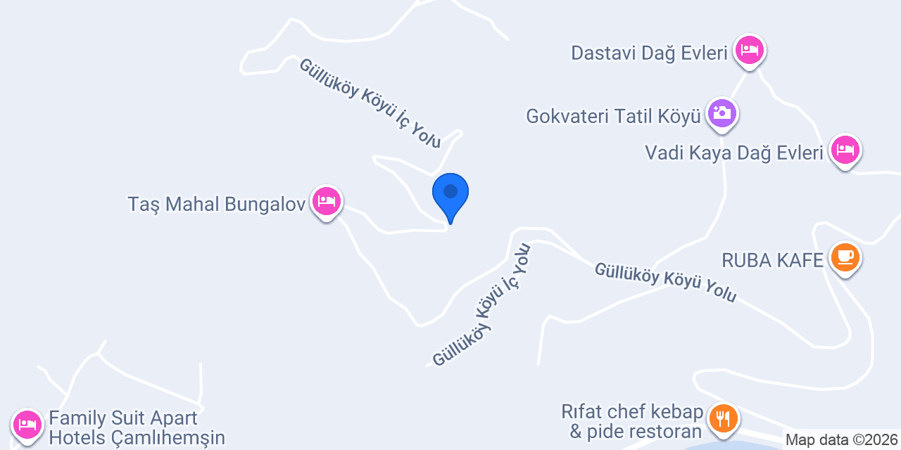 Peruma Otel & Bungalov konumu