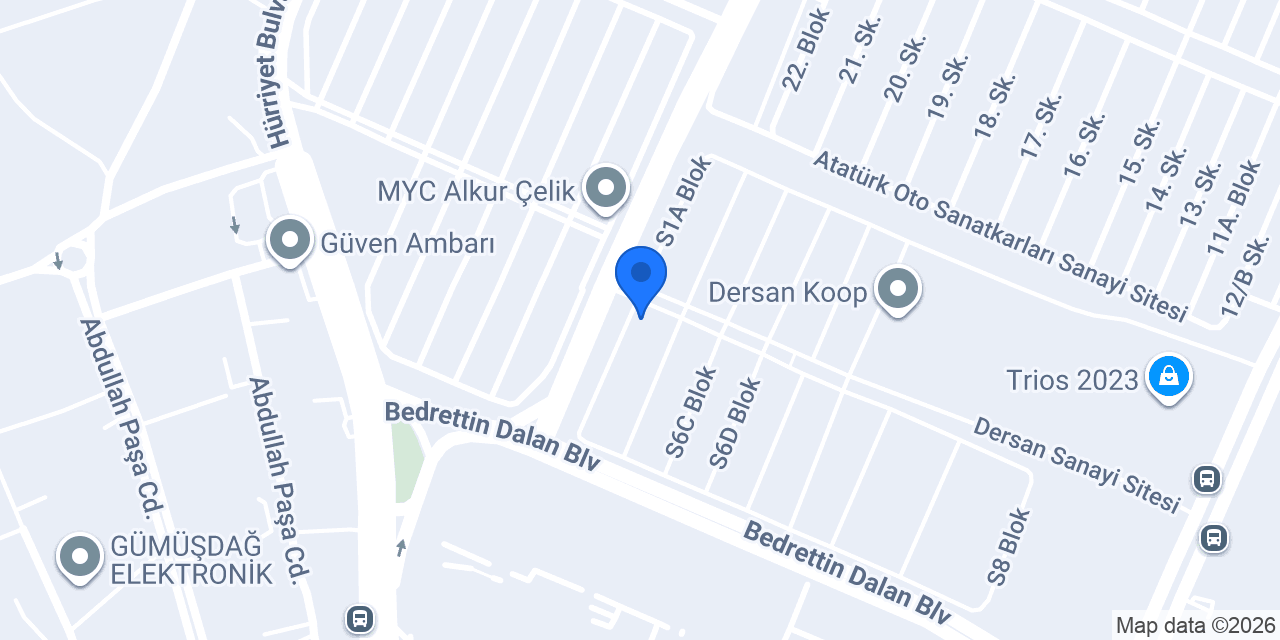Çağdaş Etiket ve Matbaa konumu
